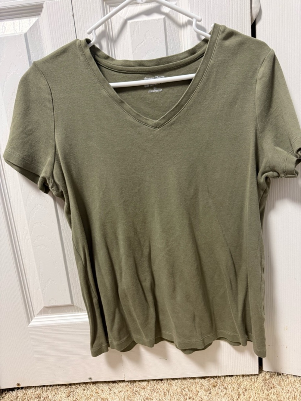 Studio Works Olive V-Neck Short Sleeve Tee